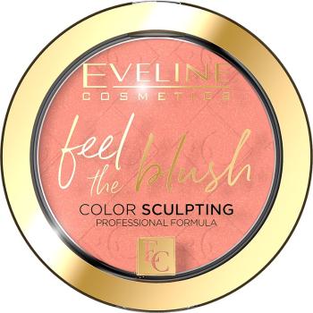Eveline Cosmetics Feel The Blush pudrowy róż dla długotrwałego efektu z matowym wykończeniem odcień 02 Dahlia 5 g