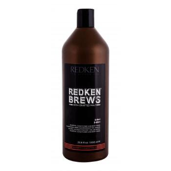 Redken Brews 3-In-1 1000 ml szampon do włosów dla mężczyzn