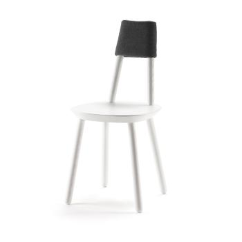 Białe krzesło z litego drewna EMKO Naïve