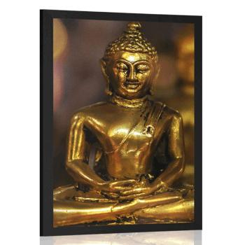 Plakat Budda z abstrakcyjnym tłem - 30x45 black