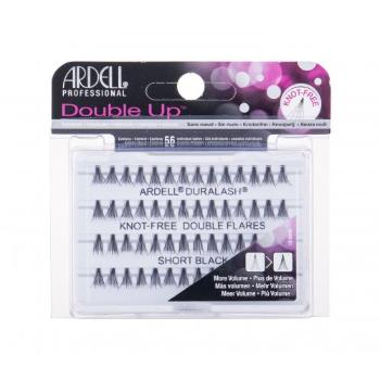 Ardell Double Up Duralash Knot-Free Double Flares 56 szt sztuczne rzęsy dla kobiet Uszkodzone pudełko Short Black