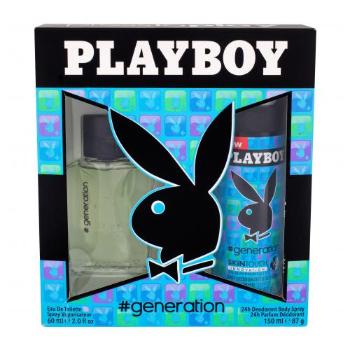 Playboy Generation For Him zestaw Edt 60 ml + Dezodorant 150 ml dla mężczyzn Uszkodzone pudełko