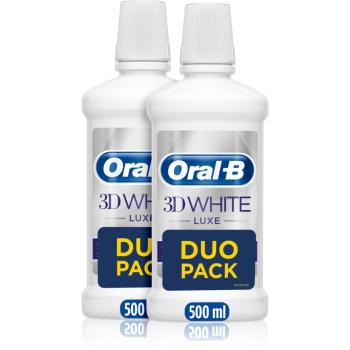 Oral B 3D White Luxe płyn do płukania jamy ustnej 2 szt. 2x500 ml
