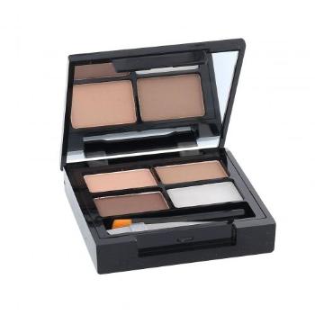 Makeup Revolution London Focus & Fix Eyebrow Shaping Kit 5,8 g y i palety do brwi dla kobiet Light Medium