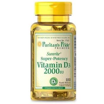 Puritan's Pride Vitamin D3 2000IU - 100softgels