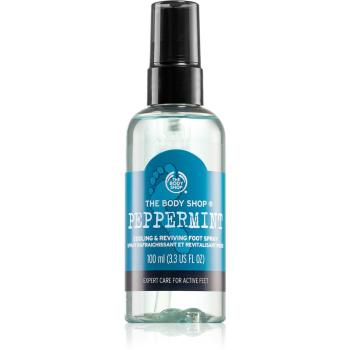 The Body Shop Peppermint spray do nóg z efektem chłodzącym 100 ml