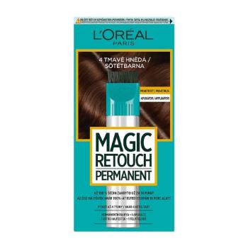 L'Oréal Paris Magic Retouch Permanent 18 ml farba do włosów dla kobiet 4 Dark Brown