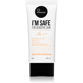 SUNTIQUE I'M SAFE For Sensitive Skin mineralny krem ochronny do twarzy i ciała 100% SPF 35 50 ml