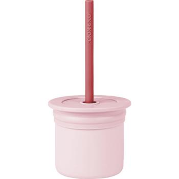 Minikoioi Sip+Snack Set zestaw naczyń dla dzieci Pink / Rose