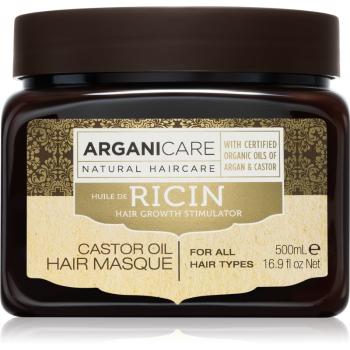 Arganicare Ricin Hair Growth Stimulator wzmacniająca maska na słabe włosy z tendencją do wypadania do wszystkich rodzajów włosów 500 ml