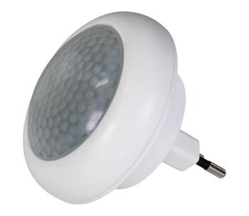 LED Lampka nocna do gniazda z czujnikiem 8xLED/0.5W/230V