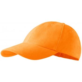 6-panelowa czapka z daszkiem, mandarynka, nastawny