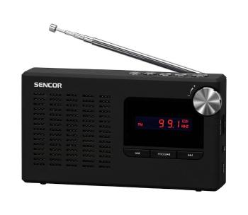 Sencor - Przenośny odbiornik radiowy PLL FM 5W 800 mAh 3,7V USB i MicroSD