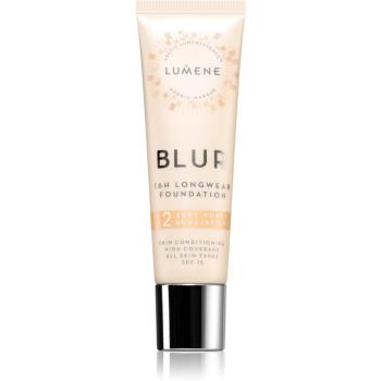 Lumene Nordic Makeup Blur podkład o przedłużonej trwałości SPF 15 odcień 2 Soft Honey 30 ml