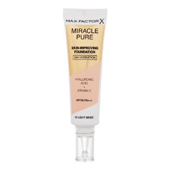 Max Factor Miracle Pure Skin-Improving Foundation SPF30 30 ml podkład dla kobiet 32 Light Beige