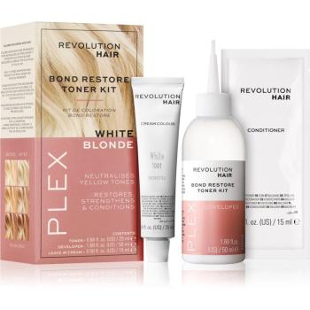 Revolution Haircare Plex Bond Restore Kit zestaw dla podkreślenia koloru włosów odcień White Blonde