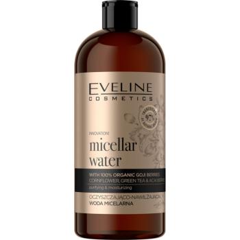 Eveline Cosmetics Organic Gold oczyszczający płyn micelarny o działaniu nawilżającym 500 ml