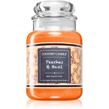 Country Candle Farmstand Peaches & Basil świeczka zapachowa 680 g