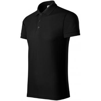 Wygodna męska koszulka polo, czarny, 3XL