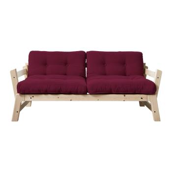 Sofa rozkładana Karup Design Step Natural Clear/Light Bordeaux