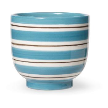 Biało-niebieska ceramiczna doniczka Kähler Design, ø 12 cm
