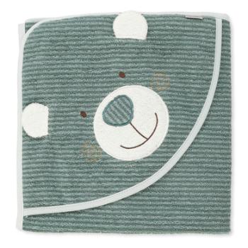 Sterntaler Ręcznik kąpielowy z kapturem Ben średniozielony 100 x 100 cm