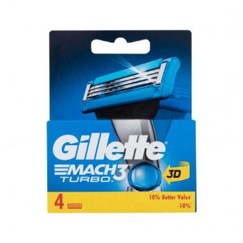 Gillette Mach3 Turbo 3D 4 szt wkład do maszynki dla mężczyzn