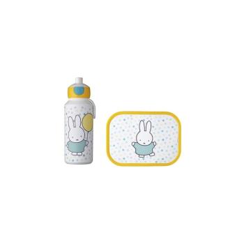 Zestaw pojemnika śniadaniowego dla dzieci i butelki na wodę Rosti Mepal Miffy Confetti