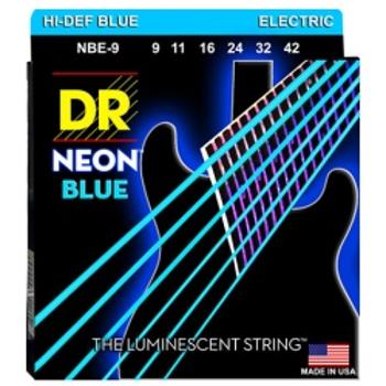Dr Nbe 9-42 Neon Blue Struny Gitara Elektryczna