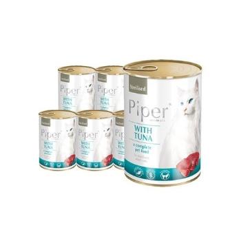 PIPER Animals Sterilised z tuńczykiem mokra karma dla kotów sterylizowanych 12x400 g