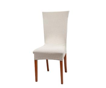 Pokrowiec na krzesło z oparciem - bežowy - Rozmiar 80 x 40 cm
