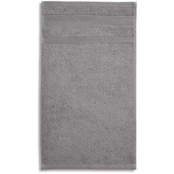 Ręcznik z bawełny organicznej, stare srebro, 50x100cm
