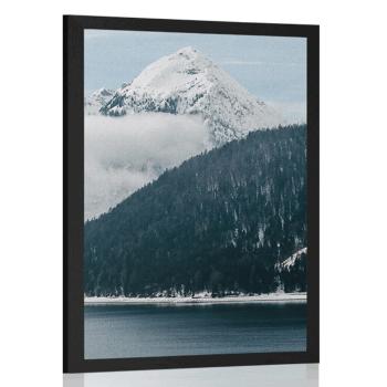 Plakat zimowy krajobraz - 40x60 silver