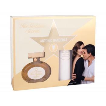 Antonio Banderas Her Golden Secret zestaw Edt 80 ml + Dezodorant 150 ml dla kobiet Uszkodzone pudełko