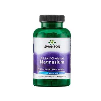 SWANSON Albion Chelated Magnesium 133mg - 90caps.Witaminy i minerały > Magnez