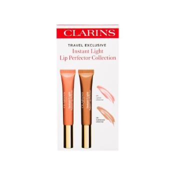 Clarins Instant Light Natural Lip Perfector zestaw Błyszczyk do ust 12 ml + błyszczyk do ust 12 ml dla kobiet Uszkodzone pudełko 05 Candy Shimmer