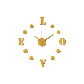 Zegar samoprzylepny Mauro Ferretti Love, ⌀ 60 cm