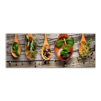 Obraz Styler Glasspik Kitchen Wooden Spoons, 30x80 cm