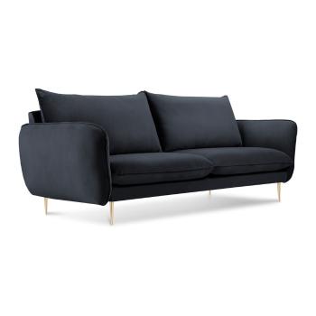 Antracytowa aksamitna sofa Cosmopolitan Design Florence, 160 cm