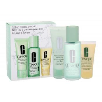 Clinique 3-Step Skin Care 1 zestaw 50ml Liquid Facial Soap Extra Mild + 100ml Clarifying Lotion 1 + 30ml DDML dla kobiet