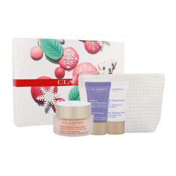 Clarins Extra-Firming zestaw Daily skin care 50ml + Night skin care 15ml + Facial mask 15ml + Cosmetic bag dla kobiet