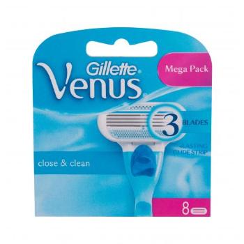 Gillette Venus Close & Clean 8 szt wkład do maszynki dla kobiet Uszkodzone pudełko