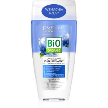 Eveline Cosmetics Bio Organic 3 in 1 dwufazowy płyn do demakijażu oczu 150 ml