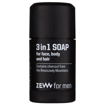 Zew For Men 3 in 1 Soap naturalne mydło do twarzy, ciała i włosów 3 w 1 85 ml
