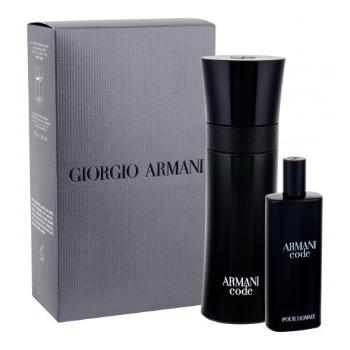 Giorgio Armani Code zestaw Edt 75 ml + Edt 15 ml dla mężczyzn Uszkodzone pudełko