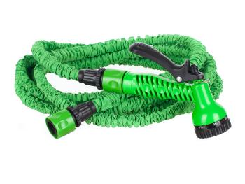 Wąż rozciągliwy krótszy - zielony - Rozmiar 15m