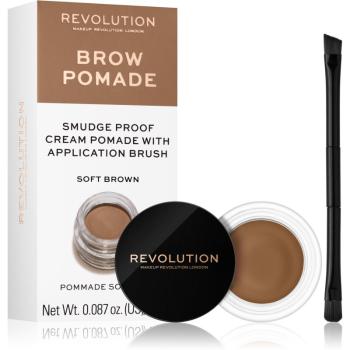 Makeup Revolution Brow Pomade pomada do brwi odcień Soft Brown 2.5 g