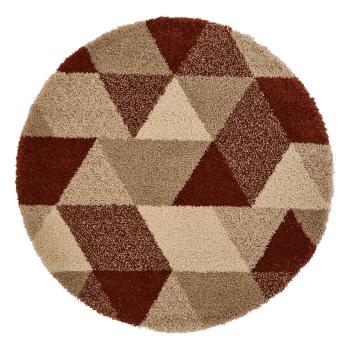 Czerwony dywan Think Rugs Royal Nomadic Trinagle, ø 160 cm