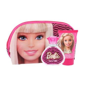 Barbie Barbie zestaw Edt 50 ml + Balsam do ciała 100 ml + Kosmetyczka dla dzieci