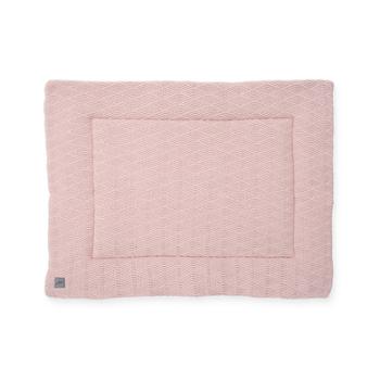 jollein Mata do raczkowania River knit pale pink 80x100 cm